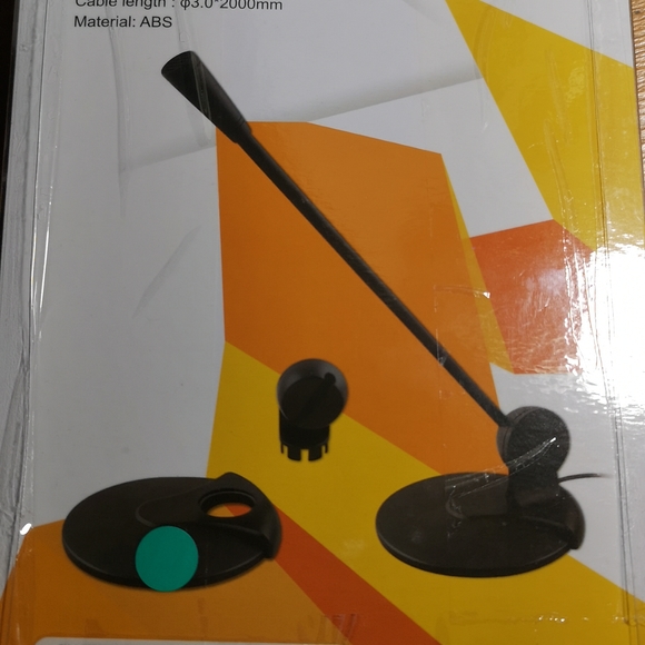 iMicro Desktop Microphone, Omni-Directional Adjustable w/ Stand. New but opened. - Picture 3 of 3